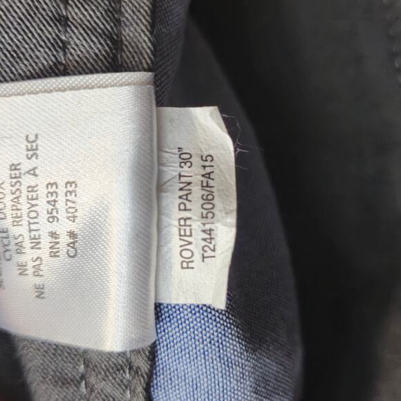 Toad & Co Rover Pant Grey Size 34 - Picture 8 of 8